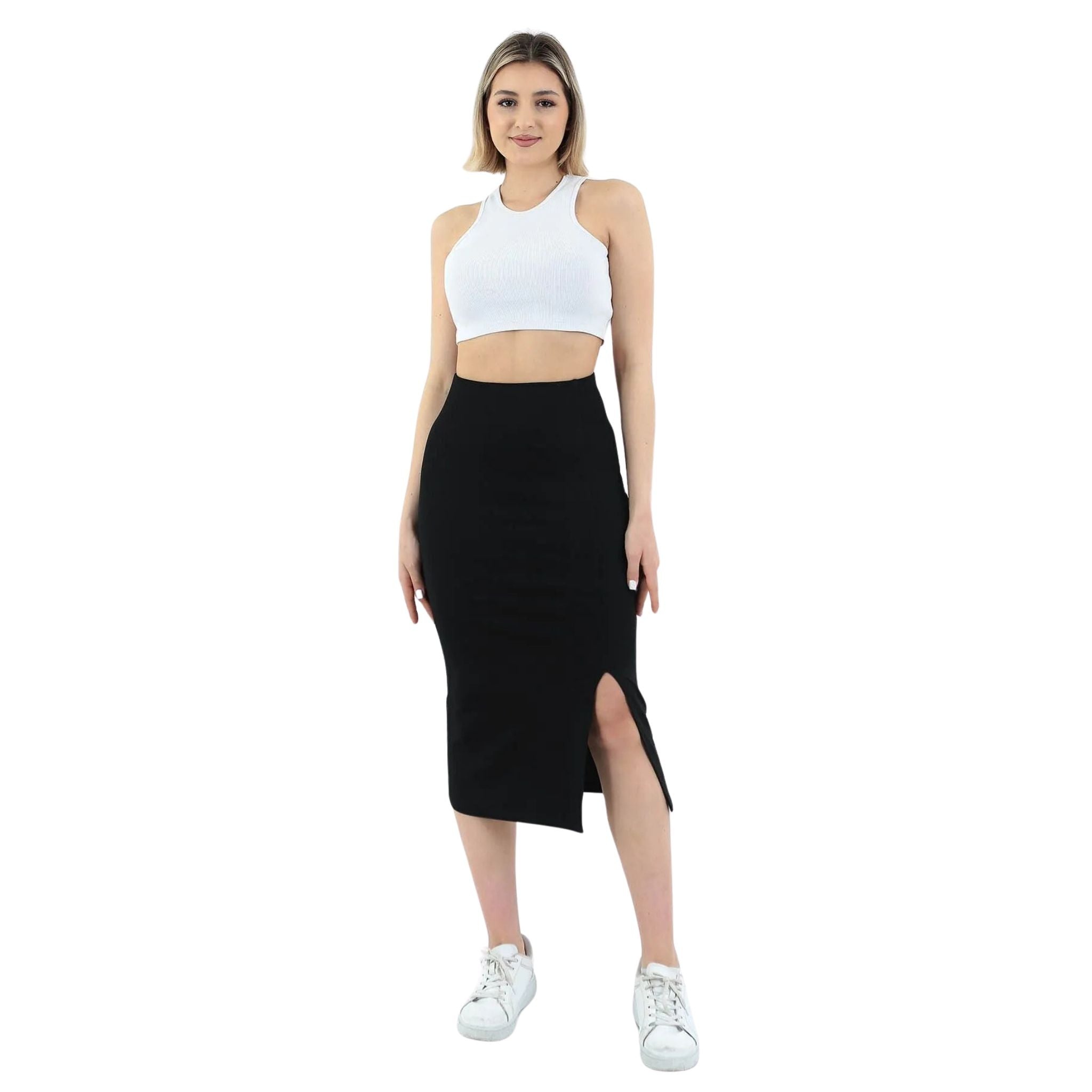 Black Midi Skirt